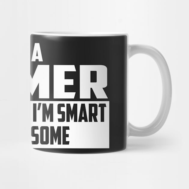 Smart and Awesome Farmer by helloshirts